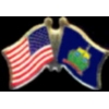 VERMONT PIN STATE FLAG USA FRIENDSHIP FLAGS PIN